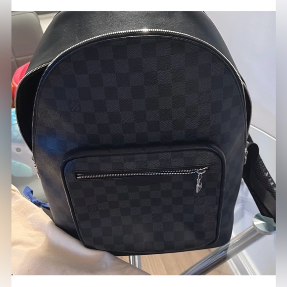 Louis Vuitton Black Checkered Backpack - Picture 2 of 8